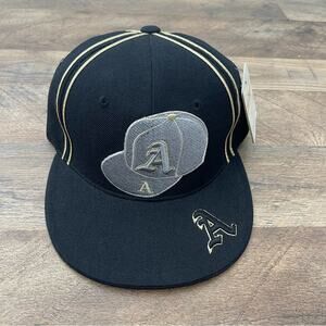 NWT Atlanta Braves X Pitbull black silver MLB baseball hat medium
